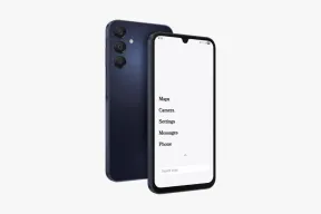 Wisephone II in dark blue, from the back and the front, with a plain text menu of tools
