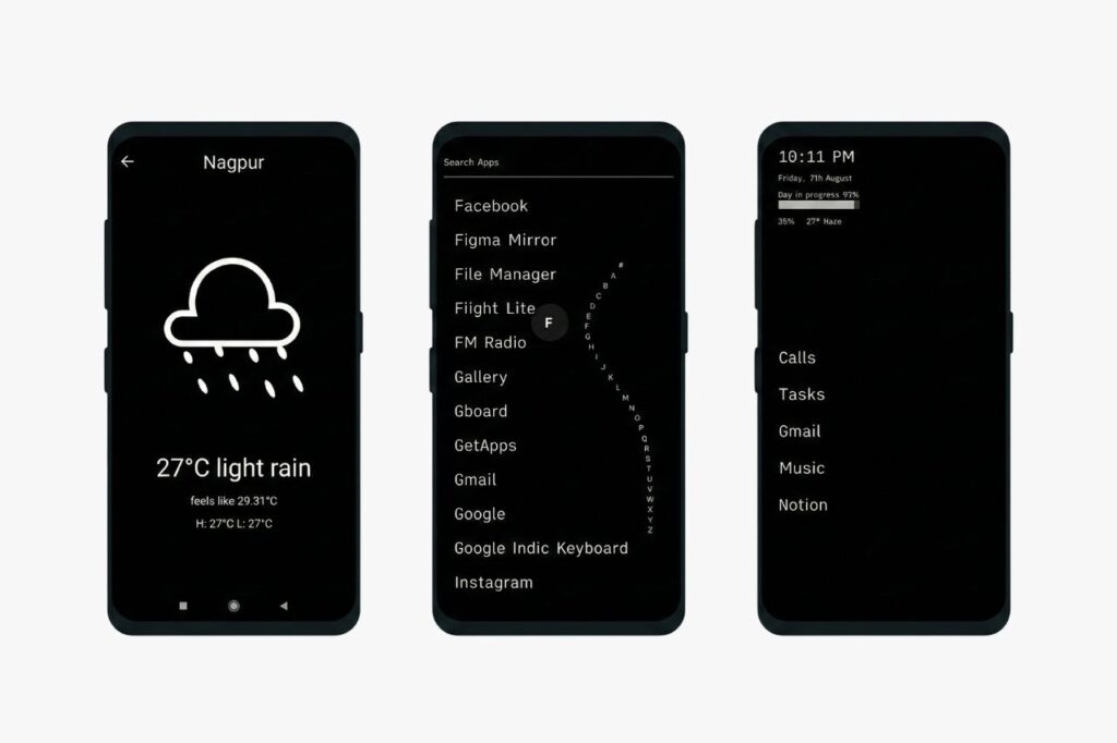 Indistract Minimalist Launcher