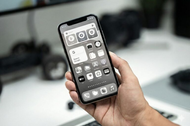 Turn on Grayscale mode on iPhone screen